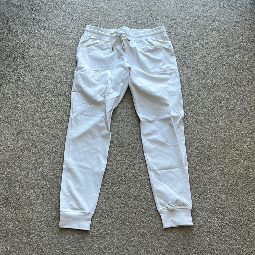 White Unwind Joggers - Medium